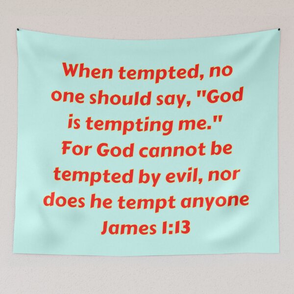 Item preview, Bible Verse James 1:13 designed and sold by Prayingwarrior.