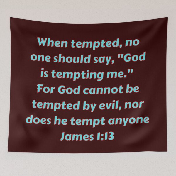 Item preview, Bible Verse James 1:13 designed and sold by Prayingwarrior.
