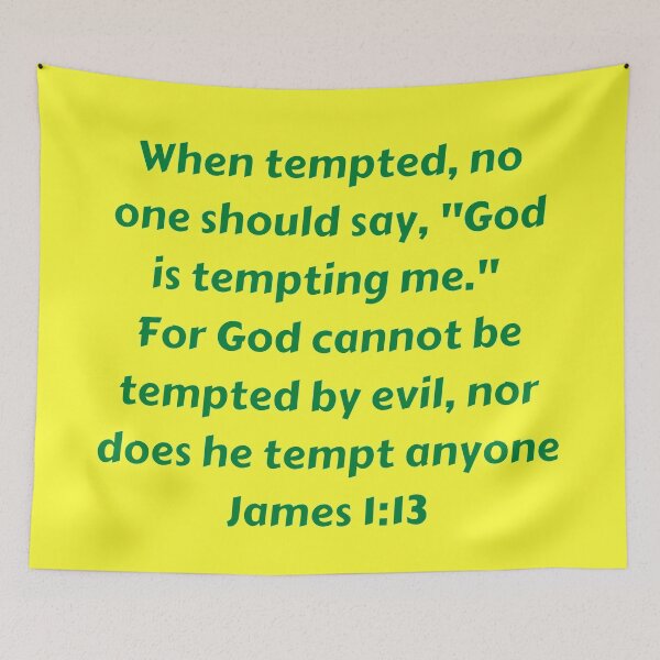 Item preview, Bible Verse James 1:13 designed and sold by Prayingwarrior.