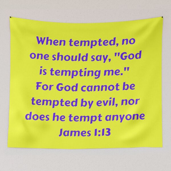 Item preview, Bible Verse James 1:13 designed and sold by Prayingwarrior.