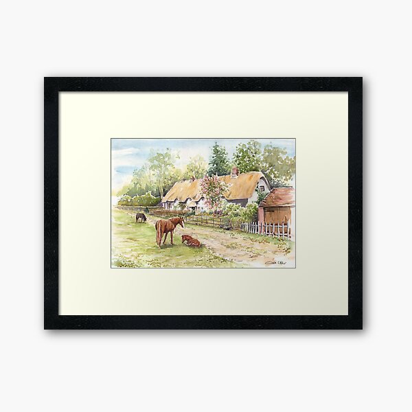 A New Forest Cottage Framed Art Print