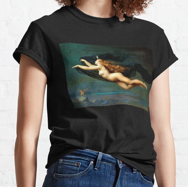 La Nuit, Fine Art Painting, by Auguste Raynaud Classic T-Shirt