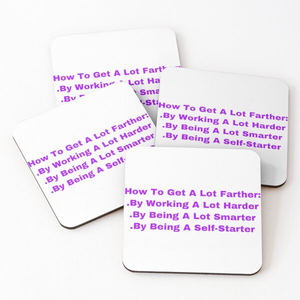 Item preview, How To Get A Lot Farther-Working harder, smarter, and being a self starter designed and sold by Yeewen88.