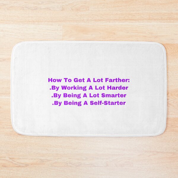 Item preview, How To Get A Lot Farther-Working harder, smarter, and being a self starter designed and sold by Yeewen88.