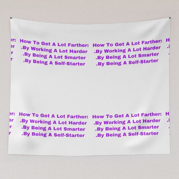 Item preview, How To Get A Lot Farther-Working harder, smarter, and being a self starter designed and sold by Yeewen88.
