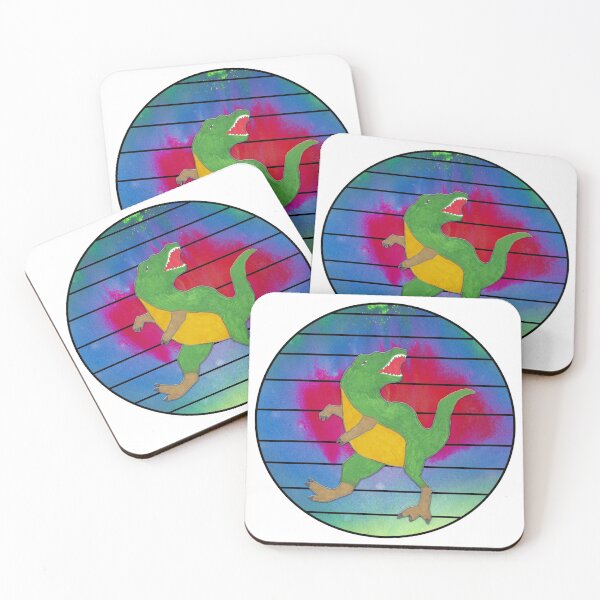 Item preview, T-Rex in an Abstract Colorful Circle with Lines  designed and sold by AliCatOriginals.