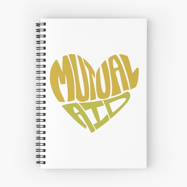 Item preview, Mutual Aid Heart - Yellow & Green designed and sold by Lee Meredith.