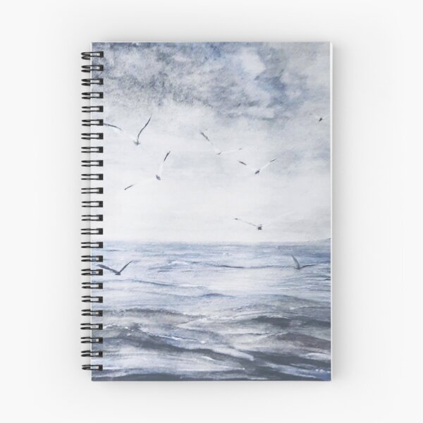 Aperçu de l'œuvre Peinture de paysage marin des vagues à l'aquarelle. créée et vendue par TextureTones.