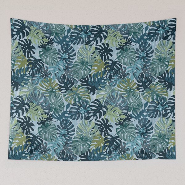Item preview, Watercolor monstera tropical leaves designed and sold by SweetCoolVibes.