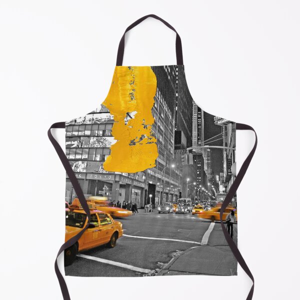 Item preview, NYC Yellow Cabs - At Night - Brush Stroke designed and sold by Hell-Prints.