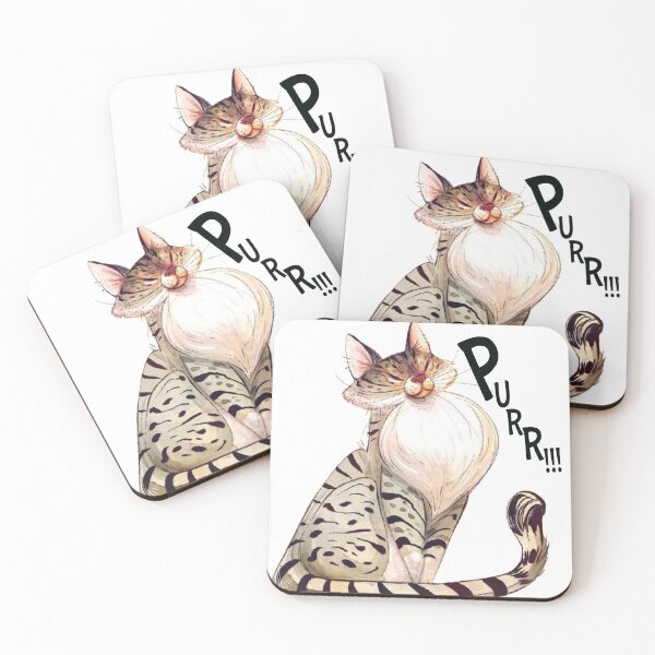 Item preview, cat purrs  designed and sold by Urbo Panda.