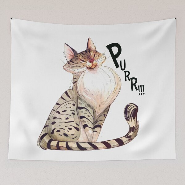 Item preview, cat purrs  designed and sold by Urbo Panda.