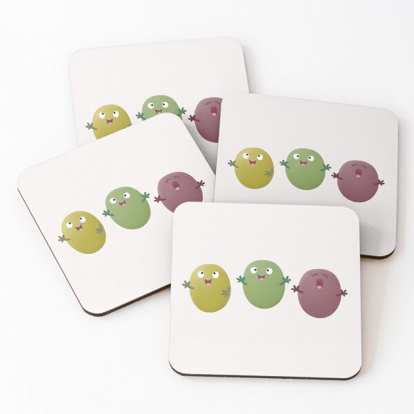 Item preview, Cute happy olives singing cartoon designed and sold by FrogFactory.