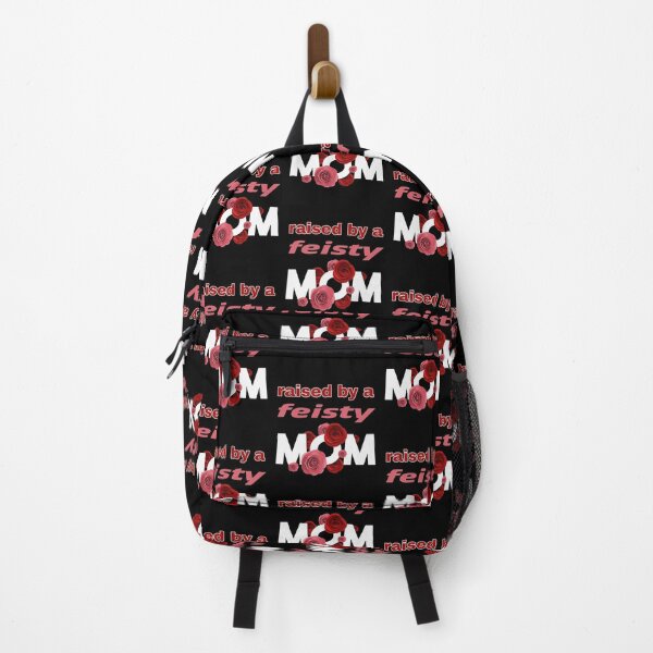 Item preview, raised by a feisty mom, Mothers day. Mommy's birthday. Cute mommy design. designed and sold by efenem.