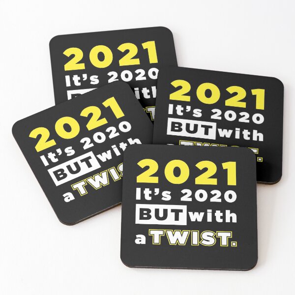 Item preview, 2021 Its 2020 But With A Twist Funny Joke Gift designed and sold by SuperFreshArt.
