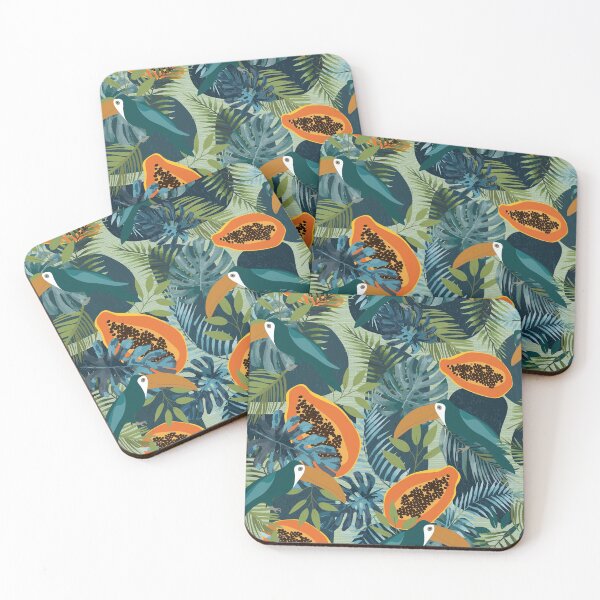 Item preview,  Tropica toucan and papaya designed and sold by SweetCoolVibes.