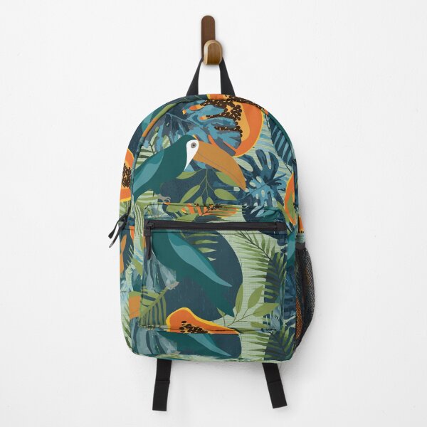 Item preview, Tropica toucan and papaya designed and sold by SweetCoolVibes.
