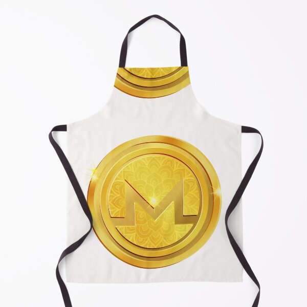 Item preview, Golden Monero XMR Crypto Coin: White Blanche Mandala Cryptocurrency Art designed and sold by Art-PraveenRai.