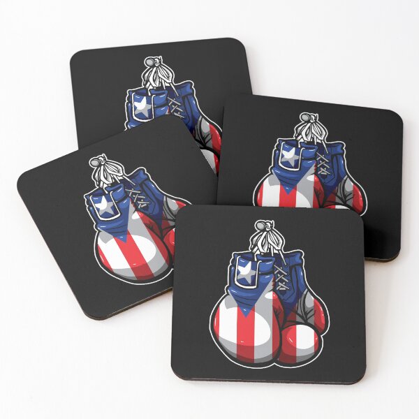 Item preview, Puerto Rico Boxing Gloves - Boricua Fighter designed and sold by anziehend.