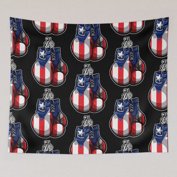 Item preview, Puerto Rico Boxing Gloves - Boricua Fighter designed and sold by anziehend.
