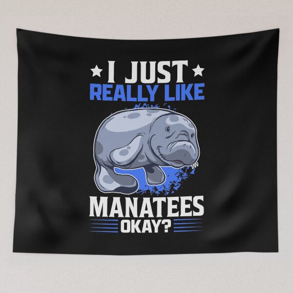 Item preview, I like manatee funny marine mammal saying designed and sold by madgrfx.