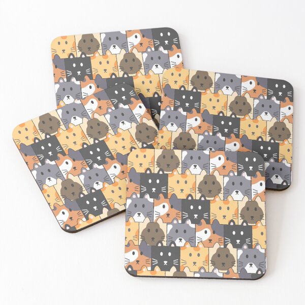 Item preview, Cute Square cat designed and sold by simpleKPL.