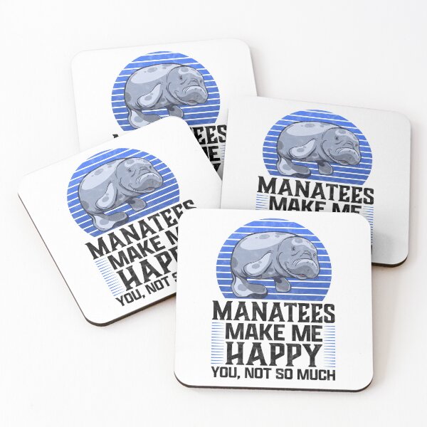 Item preview, Manatees make me happy marine mammals designed and sold by madgrfx.