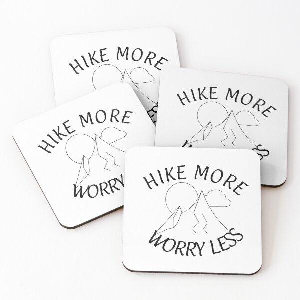 Item preview, Hike More Worry Less Mountains Sunset designed and sold by SHOPBLOB.