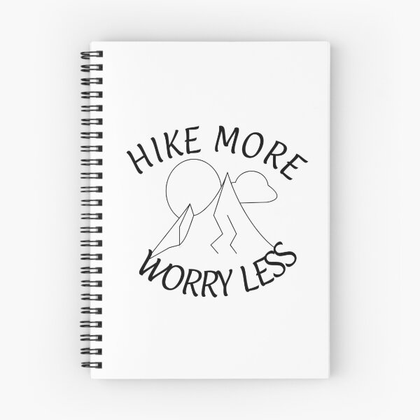 Item preview, Hike More Worry Less Mountains Sunset designed and sold by SHOPBLOB.