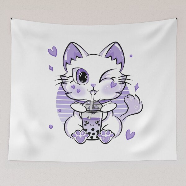 Item preview, Cute Boba Tea Drink Kawaii Neko Cat Boba Tea designed and sold by ZNOVANNA.