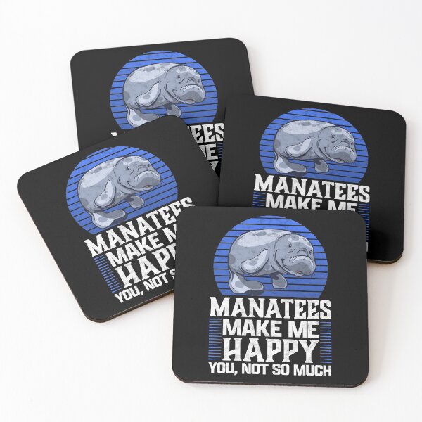 Item preview, Manatees make me happy marine mammals designed and sold by madgrfx.