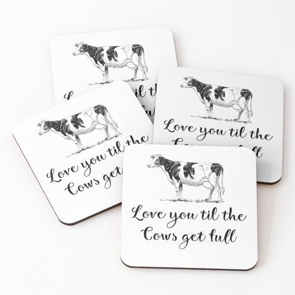 Item preview, love you til the cow get full shirt. Cow awesome gift for cattle lovers designed and sold by Titmit.