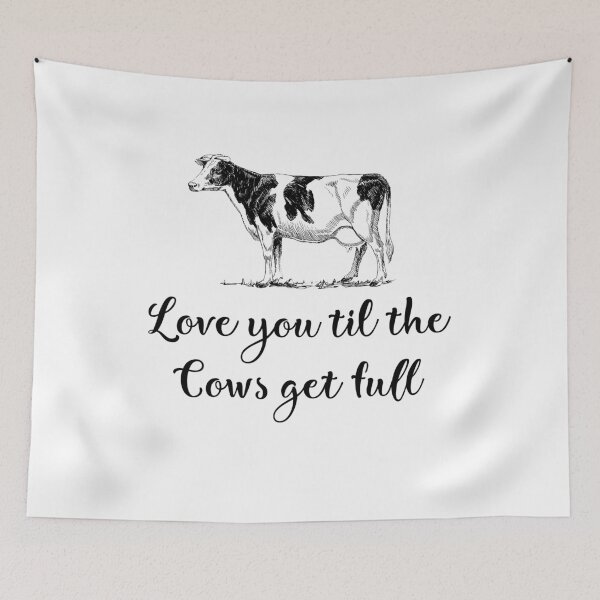 Item preview, love you til the cow get full shirt. Cow awesome gift for cattle lovers designed and sold by Titmit.