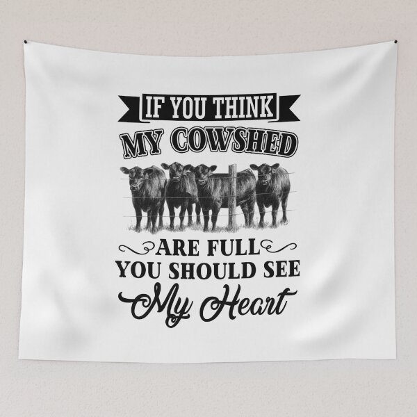 Item preview, If you think my cowshed are fuli you should see my heart cow t-shirt. Funny cow awesome gift for cow lover designed and sold by Titmit.
