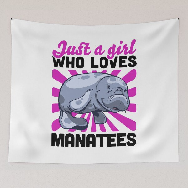 Item preview, Girl the manatee loves marine mammals saying designed and sold by madgrfx.