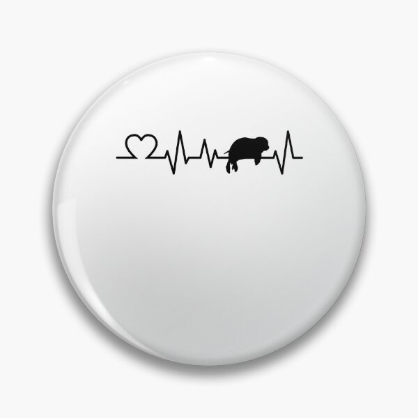 Item preview, Manatee heartbeat marine mammal gift designed and sold by madgrfx.