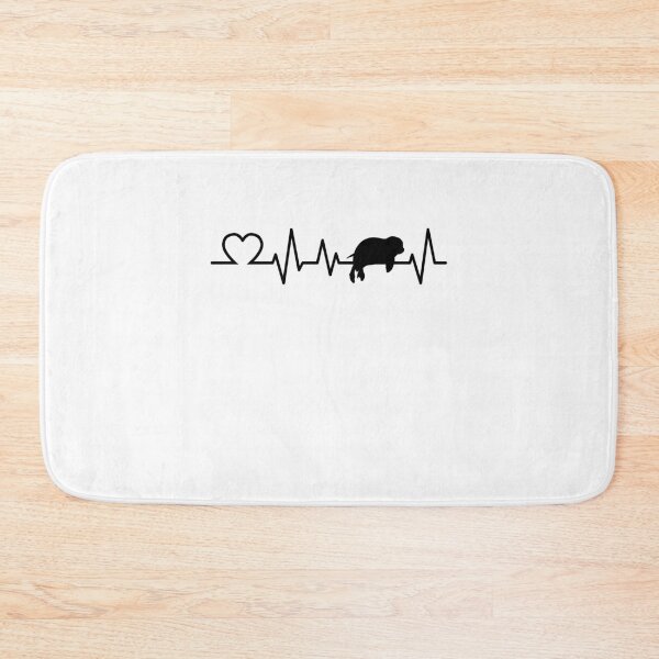Item preview, Manatee heartbeat marine mammal gift designed and sold by madgrfx.