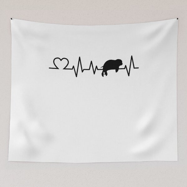 Item preview, Manatee heartbeat marine mammal gift designed and sold by madgrfx.
