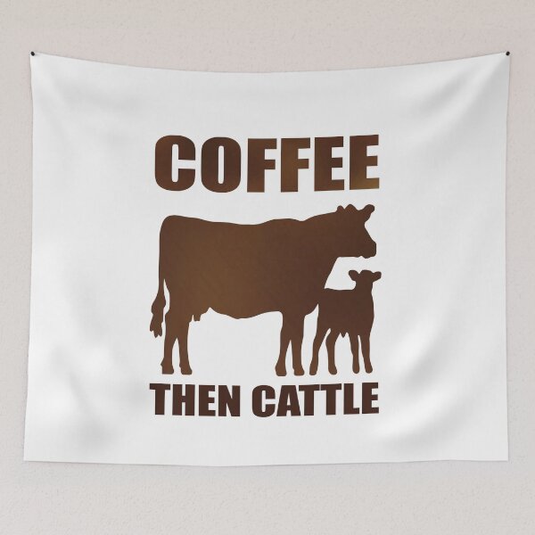 Item preview, Coffee then cattle - funny cow shirt for women. Best gift designed and sold by Titmit.
