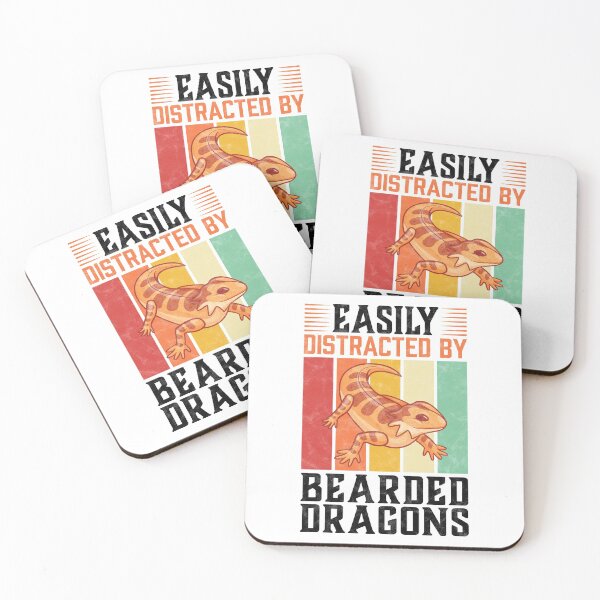 Item preview, Easily distracted by bearded dragon lizard saying designed and sold by madgrfx.