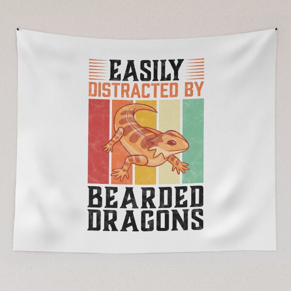 Item preview, Easily distracted by bearded dragon lizard saying designed and sold by madgrfx.