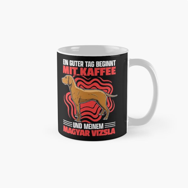 Item preview, Magyar Vizsla and coffee pointing dog saying designed and sold by madgrfx.