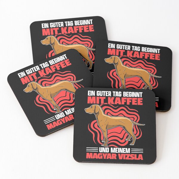 Item preview, Magyar Vizsla and coffee pointing dog saying designed and sold by madgrfx.
