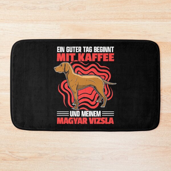 Item preview, Magyar Vizsla and coffee pointing dog saying designed and sold by madgrfx.