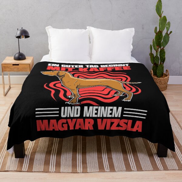 Item preview, Magyar Vizsla and coffee pointing dog saying designed and sold by madgrfx.