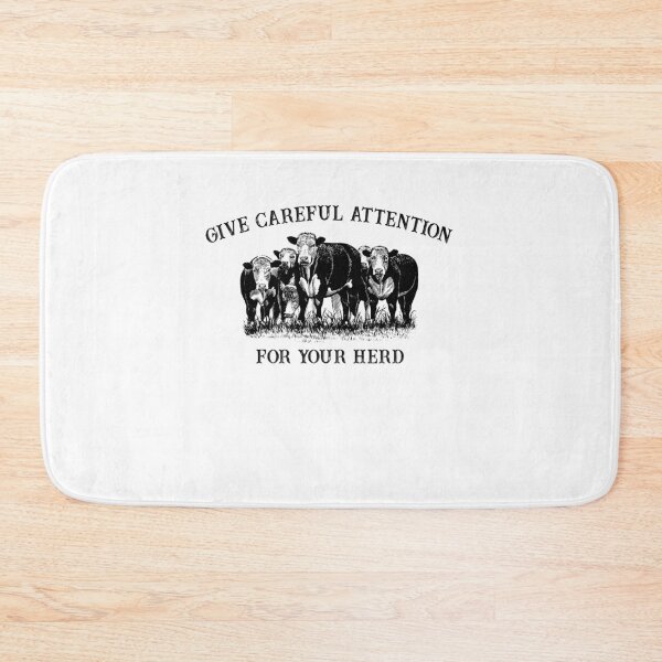 Item preview, Give careful attention for your herd cow t-shirt. Cow awesome gift for women and girls designed and sold by Titmit.