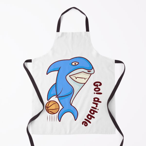 Item preview, a shark is dribbling a basketball designed and sold by Heytoucan.