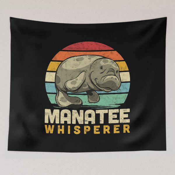 Item preview, Manatee whisperer funny marine mammal saying designed and sold by madgrfx.