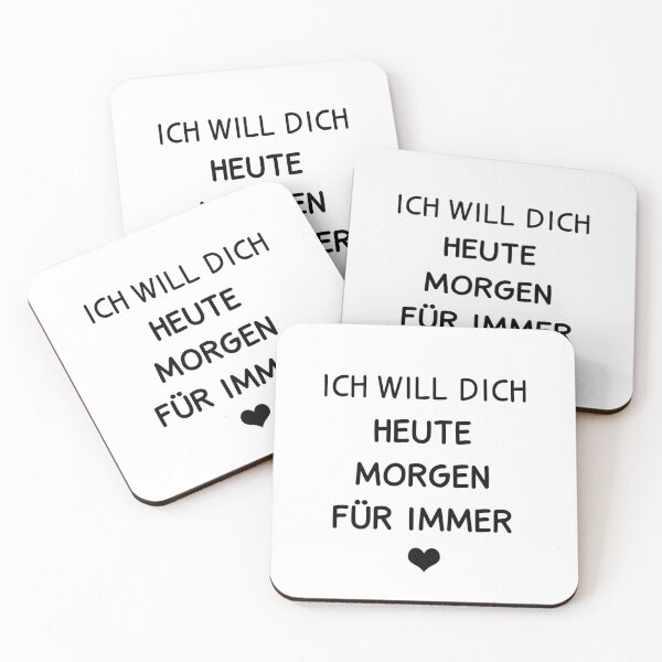 Artikelvorschau, Ich will dich heute morgen und für immer! entworfen und verkauft von TopsellerShirts.