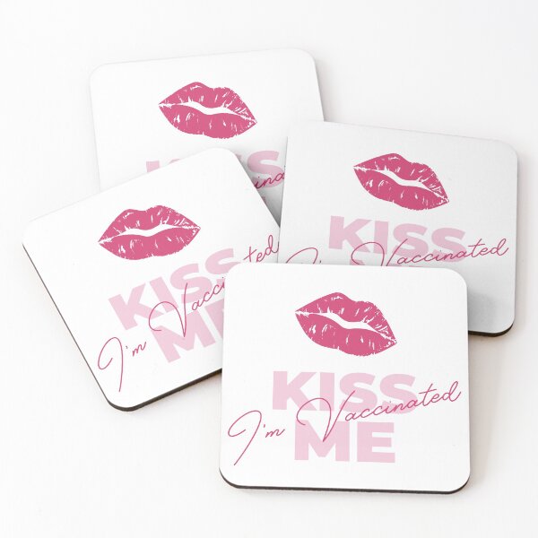 Item preview, Kiss Me I'm Vaccinated heart design designed and sold by riviera-designs.